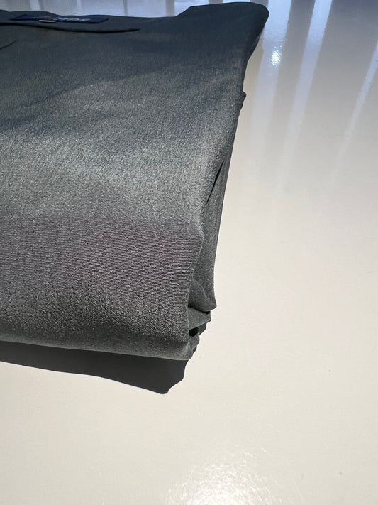 EFFAH - Plain Iron Grey Dual Pocket Abaya