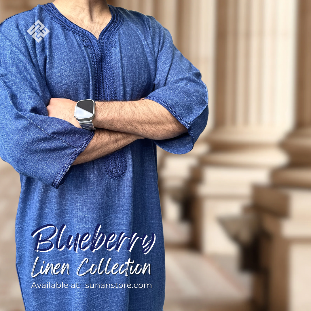 SUNAN - 3/4 Linen - Blueberry