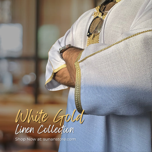 SUNAN - 3/4 Linen - White Gold