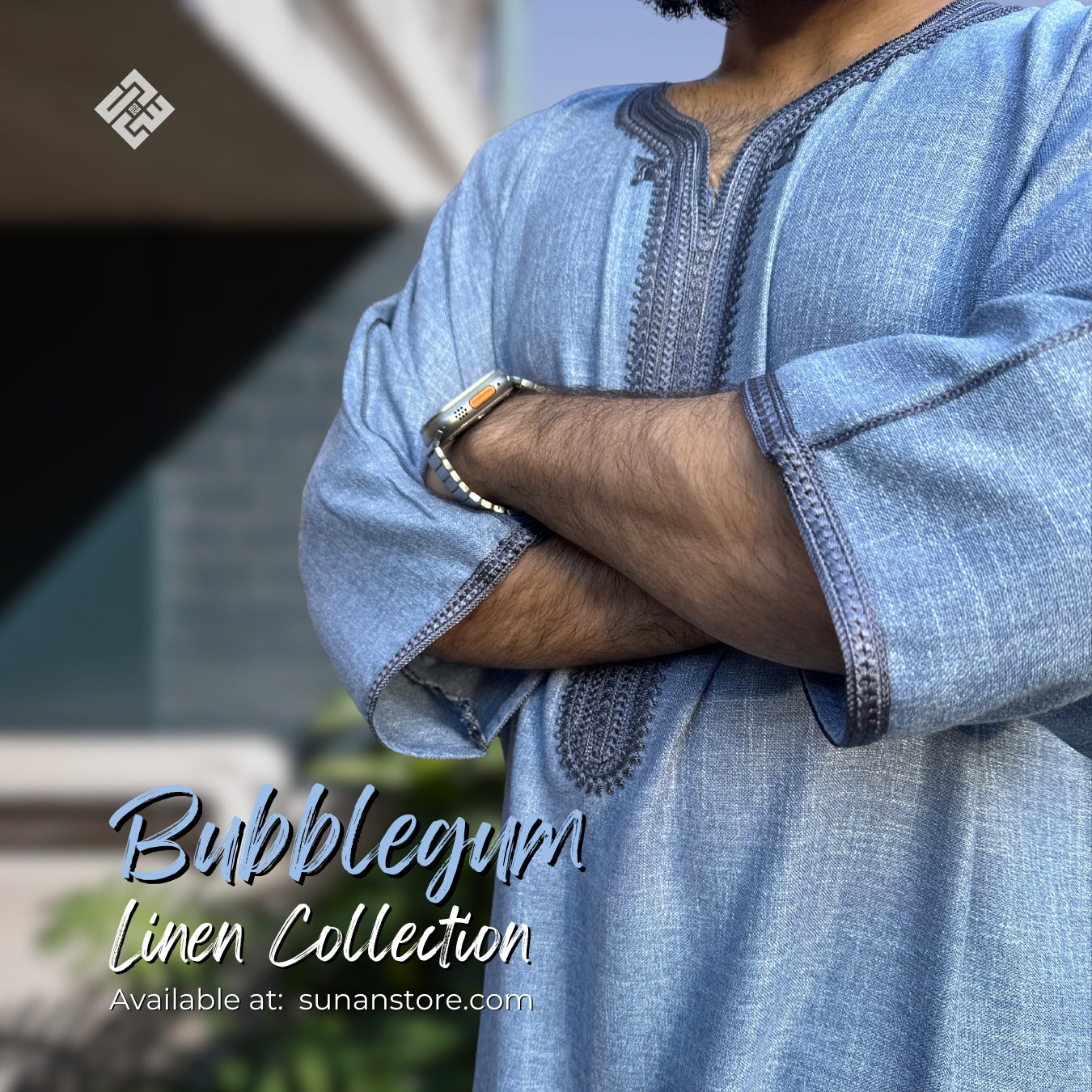 SUNAN - 3/4 Linen - Bubblegum