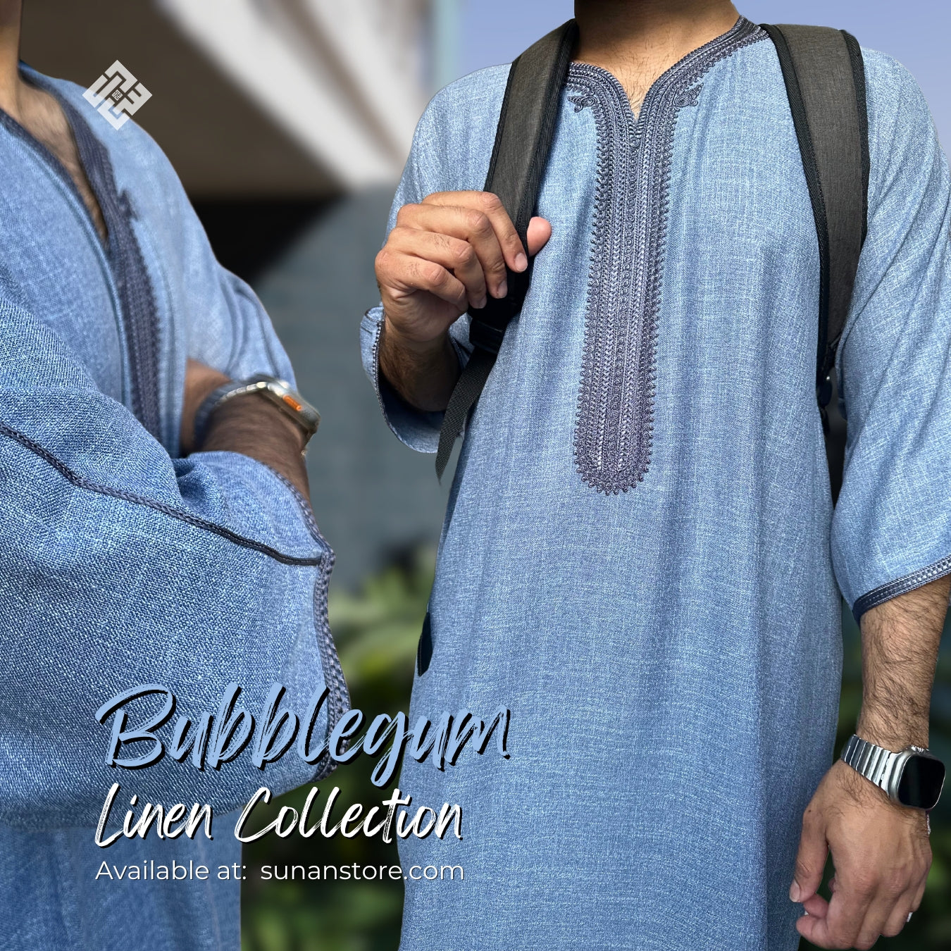 SUNAN - 3/4 Linen - Bubblegum