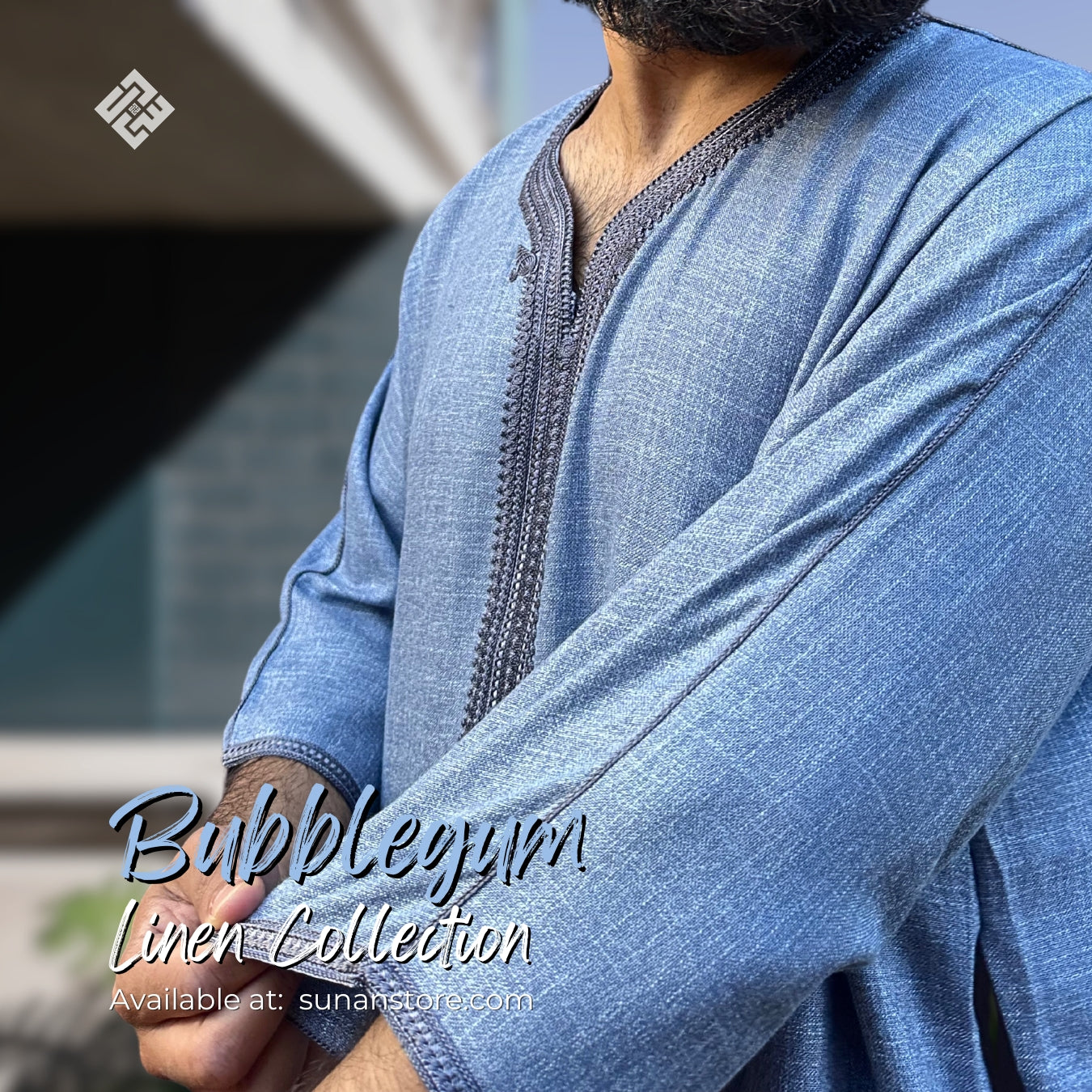 SUNAN - 3/4 Linen - Bubblegum